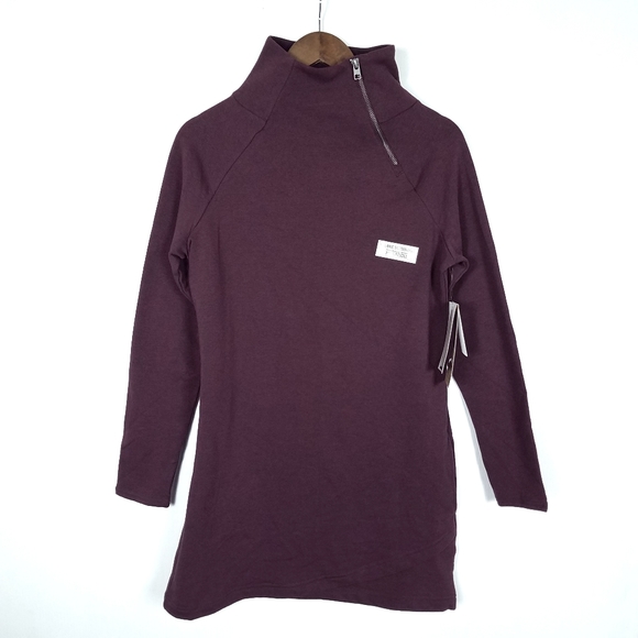 Earth Yoga Dresses & Skirts - Earth Yoga Burgundy Heather Tunic Dress